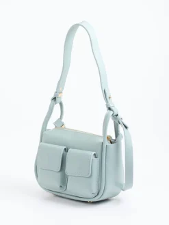 – Schultertasche aus Kalbleder Pastell*Marlon Firenze