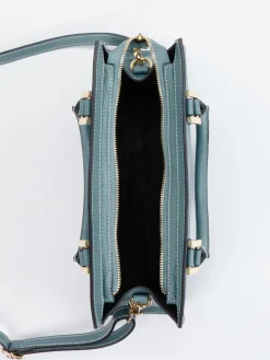 – Schultertasche aus Kalbleder grau*Marlon Firenze Hot