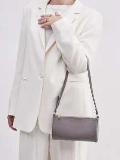 Damen Marlon Firenze – Schultertasche aus Kalbleder Taupe