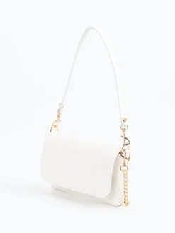 – Schultertasche aus Kalbleder Offwhite*Marlon Firenze Outlet