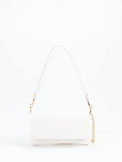 – Schultertasche aus Kalbleder Offwhite*Marlon Firenze Outlet