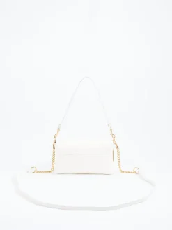 – Schultertasche aus Kalbleder Offwhite*Marlon Firenze Outlet