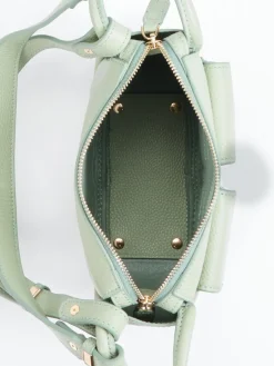 – Schultertasche aus Kalbleder Salbei*Marlon Firenze