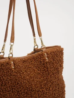 – Shopper aus Textil in Teddy-Optik*Marlon Firenze Clearance