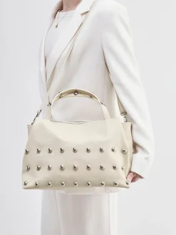 – Shopper aus Kalbleder in Creme*Marlon Firenze New