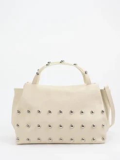 – Shopper aus Kalbleder in Creme*Marlon Firenze New