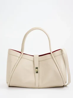 – Shopper Bag aus Kalbleder cremebeige*Marlon Firenze Best