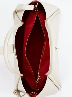 – Shopper Bag aus Kalbleder cremebeige*Marlon Firenze Best