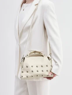 – Top Handle Bag aus Kalbleder Creme*Marlon Firenze Clearance