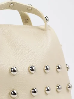 – Top Handle Bag aus Kalbleder Creme*Marlon Firenze Clearance