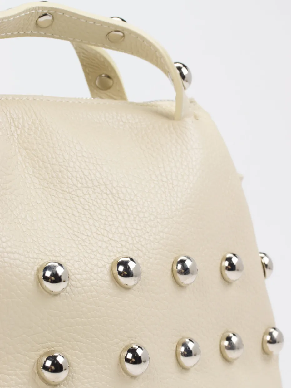 – Top Handle Bag aus Kalbleder Creme*Marlon Firenze Clearance