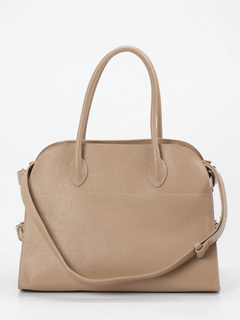 – Tote Bag aus Kalbleder in Taupe*Marlon Firenze Sale