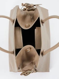 – Tote Bag aus Kalbleder in Taupe*Marlon Firenze Sale