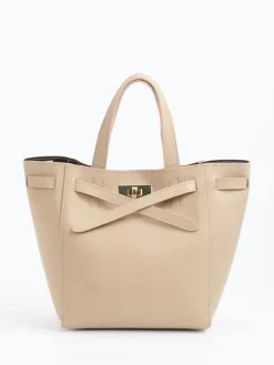 Damen Marlon Firenze – Tote Bag aus Kalbleder taupefarben