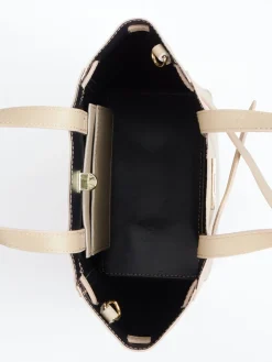 Damen Marlon Firenze – Tote Bag aus Kalbleder taupefarben