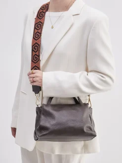 – Umhängetasche aus Kalbleder Dunkelbraun*Marlon Firenze Hot