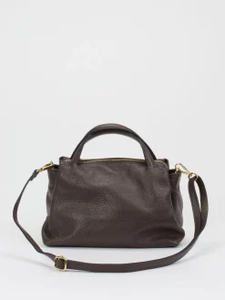 – Umhängetasche aus Kalbleder Dunkelbraun*Marlon Firenze Hot