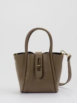 Damen Marlon Firenze – Umhängetasche aus Leder in Taupe