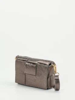 – Umhängetasche aus Metallicleder anthrazit*Marlon Firenze Hot