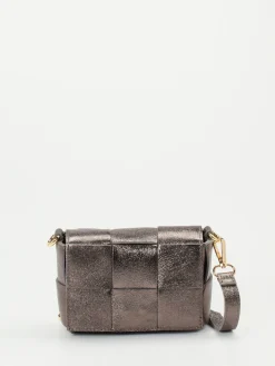 – Umhängetasche aus Metallicleder anthrazit*Marlon Firenze Hot