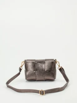 – Umhängetasche aus Metallicleder anthrazit*Marlon Firenze Hot