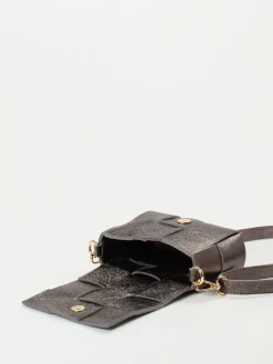 – Umhängetasche aus Metallicleder anthrazit*Marlon Firenze Hot