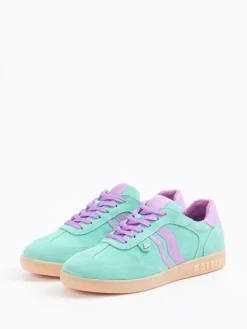 Damen Mayori – Sneaker aus Veloursleder Mintgrün
