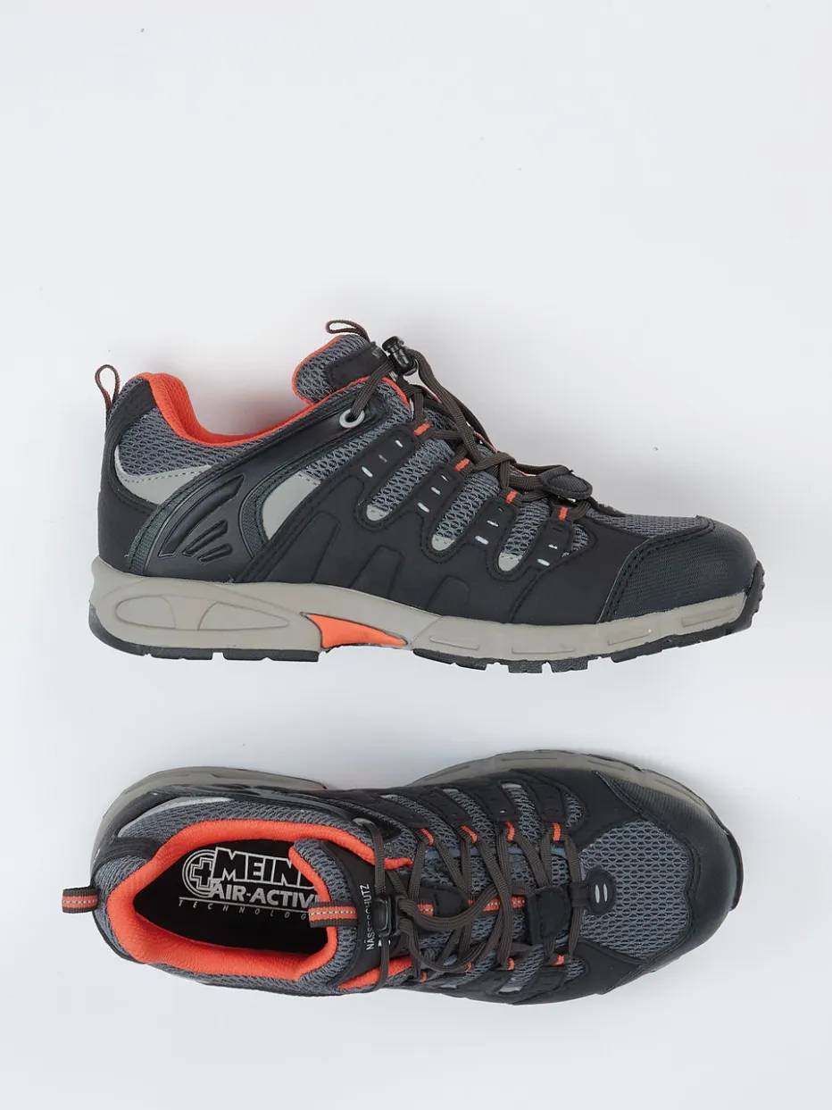 Kinder Meindl – Wanderschuh aus Veloursleder und Mesh anthrazit