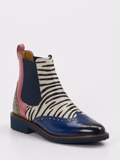Melvin & Hamilton – Chelsea Boots aus Kalbleder mit Zebrafell*Melvin u0026 Hamilton Outlet