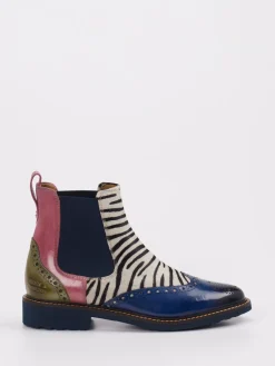 Melvin & Hamilton – Chelsea Boots aus Kalbleder mit Zebrafell*Melvin u0026 Hamilton Outlet
