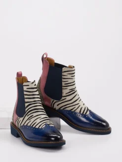 Melvin & Hamilton – Chelsea Boots aus Kalbleder mit Zebrafell*Melvin u0026 Hamilton Outlet