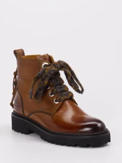 Damen Melvin u0026 Hamilton Melvin & Hamilton – Schnürboots aus Kalbleder cognac