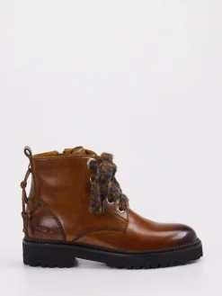 Damen Melvin u0026 Hamilton Melvin & Hamilton – Schnürboots aus Kalbleder cognac