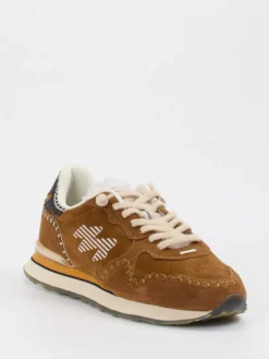 Damen MRP – Retro-Sneaker aus Veloursleder cognac