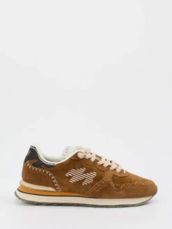 Damen MRP – Retro-Sneaker aus Veloursleder cognac
