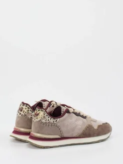 Damen MRP – Retro-Sneaker aus Veloursleder Beige