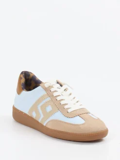 – Retro-Sneaker aus Veloursleder in Pastell*MRP New