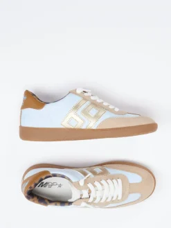 – Retro-Sneaker aus Veloursleder in Pastell*MRP New