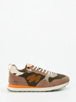 Herren MRP – Retro-Sneaker aus Veloursleder und Textil Oliv