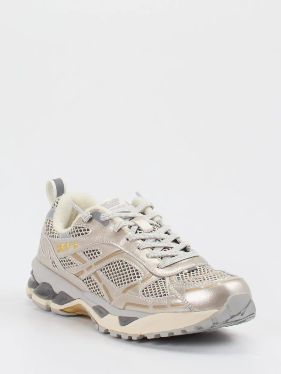 Damen MRP – Sneaker aus Textil in Champagner-Metallic