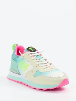 Damen MRP – Sneaker aus Veloursleder und Textil cremeweiß