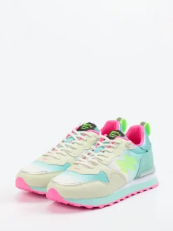 Damen MRP – Sneaker aus Veloursleder und Textil cremeweiß