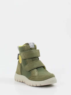 Kinder Naturino – Klett-Boots aus Veloursleder oliv