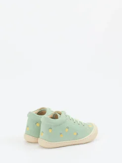 Kinder Naturino – Lauflernschuhe aus Veloursleder mintgrün