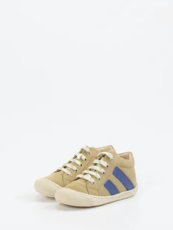 – Mid-Top-Sneaker aus Veloursleder sandbeige*Naturino New