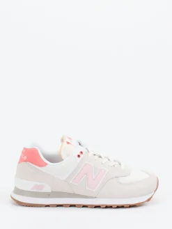 Damen New Balance – Retro-Sneaker aus Textil und Veloursleder