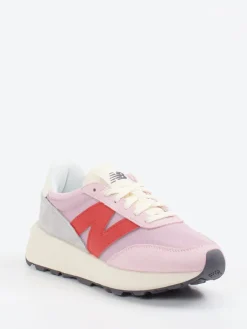 Damen New Balance – Sneaker aus Textil und Veloursleder Pastell