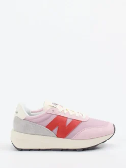 Damen New Balance – Sneaker aus Textil und Veloursleder Pastell