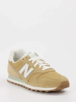 Damen New Balance – Sneaker aus Velour/Textil in Sandbeige