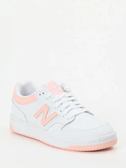 Damen New Balance – Sneaker aus Leder in Pfirsichrosa